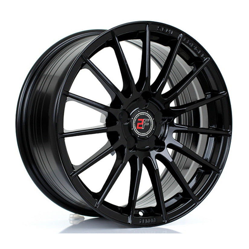 2Forge ZF1 Alloy Wheel 17x7.5 5x108 ET10 TO 51 72.6mm CB Gloss Black