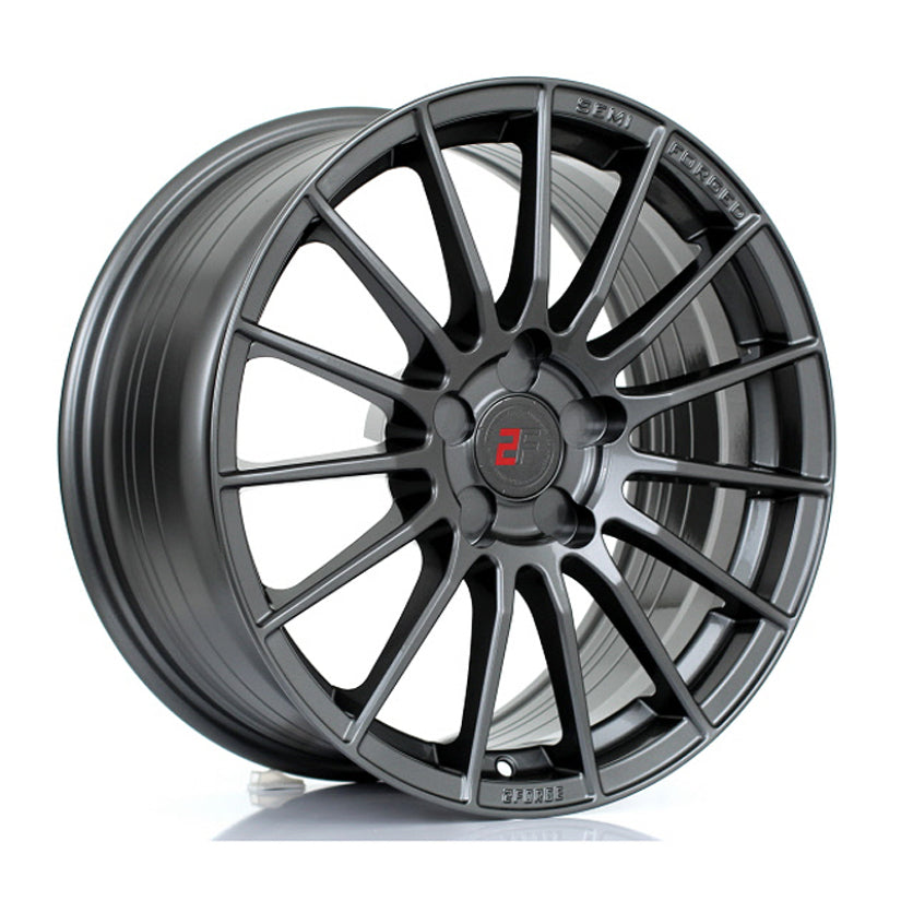 2Forge ZF1 Alloy Wheel 17x8 5x114 ET10 TO 58 72.6mm CB Gloss Gunmetal