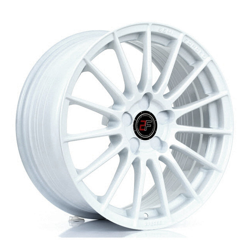 2Forge ZF1 Alloy Wheel 17x8 5x112 ET10 TO 58 72.6mm CB White