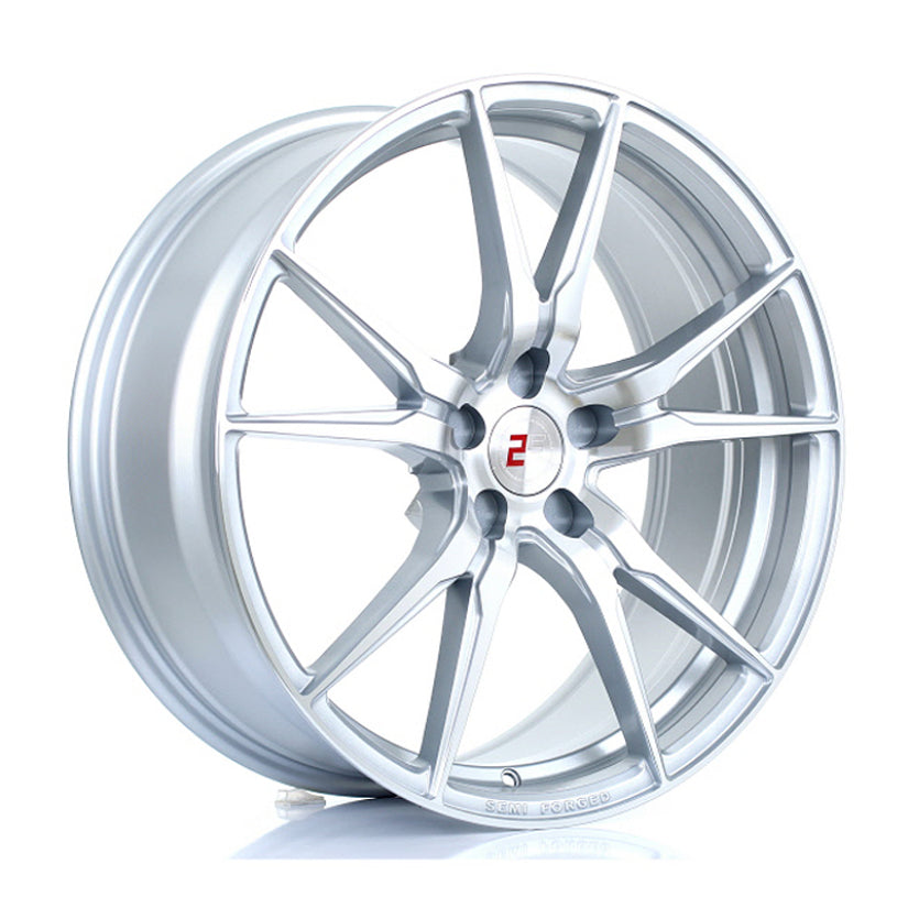 2Forge ZF2 Alloy Wheel 20x8.5 5x114 ET9 TO 45 72.6mm CB Silver Polished Face