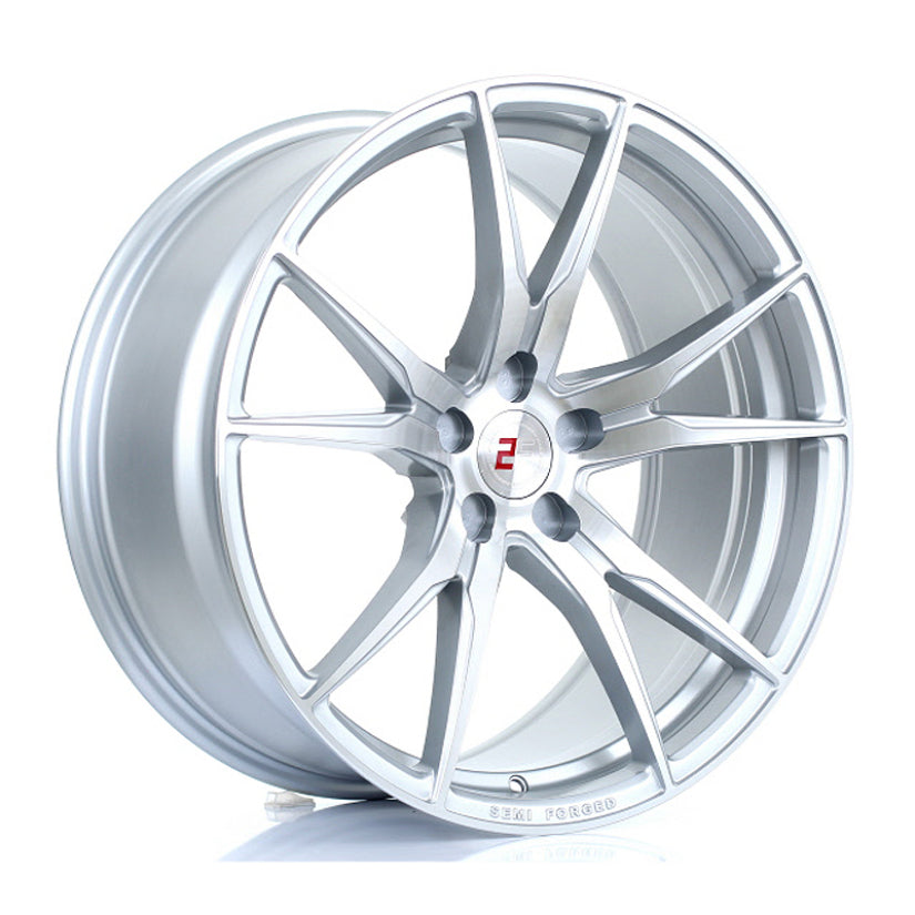 2Forge ZF2 Alloy Wheel 20x9.5 5x105 ET9 TO 45 72.6mm CB Silver Polished Face