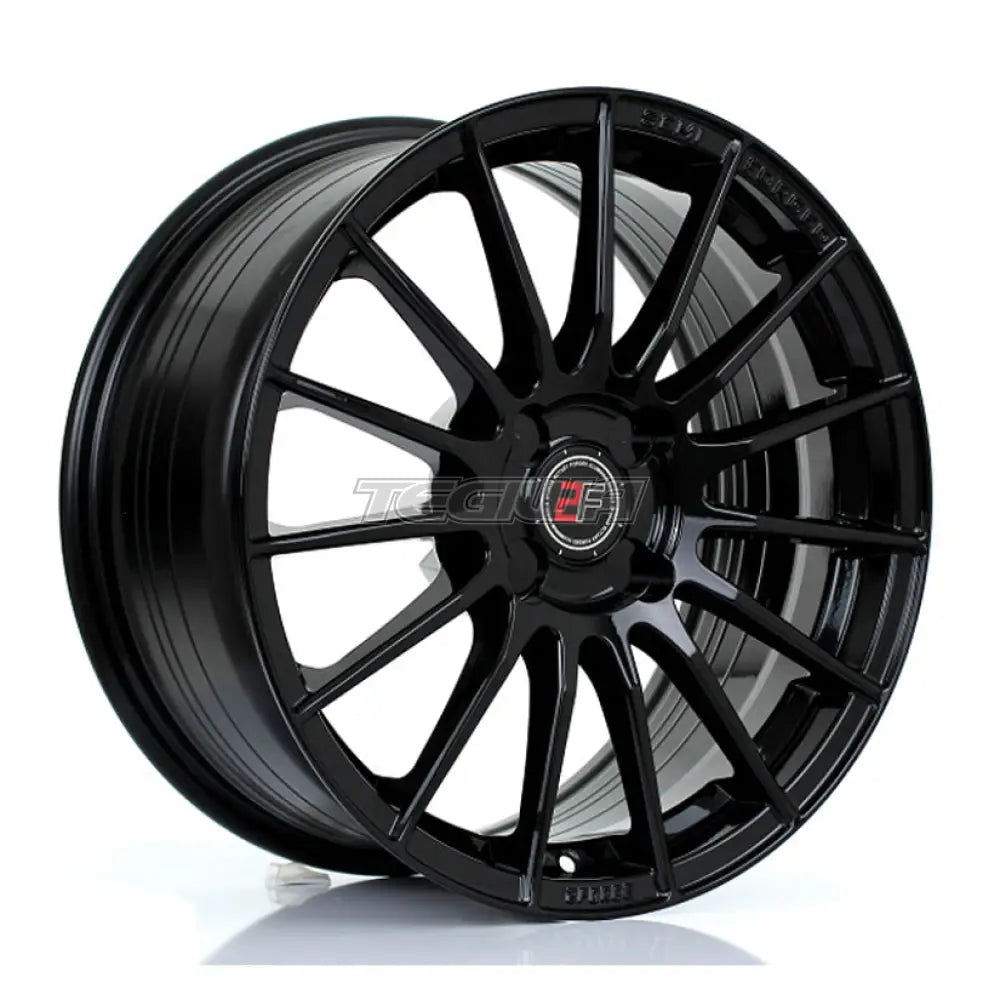 2Forge ZF1 Alloy Wheel 17x8 4x98 ET10 TO 58 72.6mm CB Gloss Black