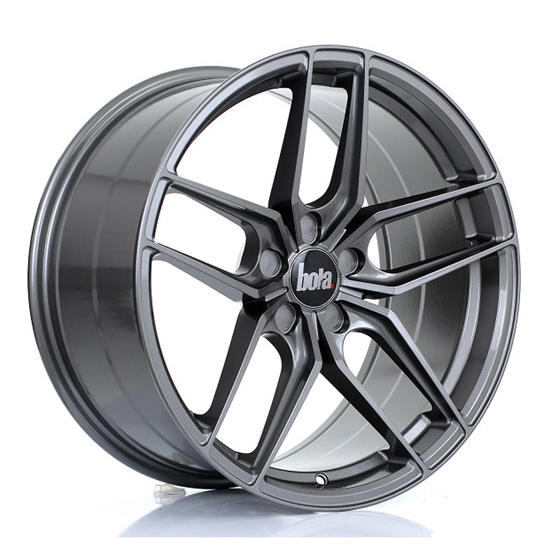 BOLA B11 Alloy Wheel 19x9.5 5x108 ET25 To 45 72.6mm CB Light Gunmetal