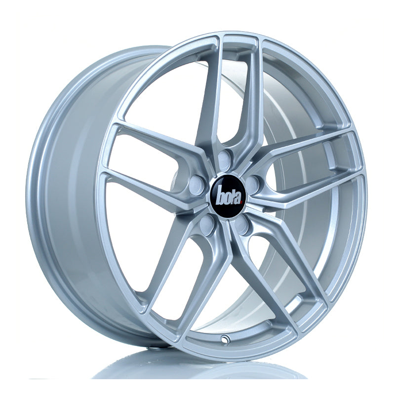 BOLA B11 Alloy Wheel 19x8.5 5x115 ET25 To 52 72.6mm CB Crystal Silver