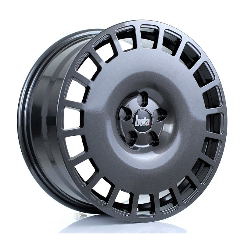 BOLA B12 Alloy Wheel 18x8 5x108 ET30 To 45 72.6mm CB Gloss Gunmetal