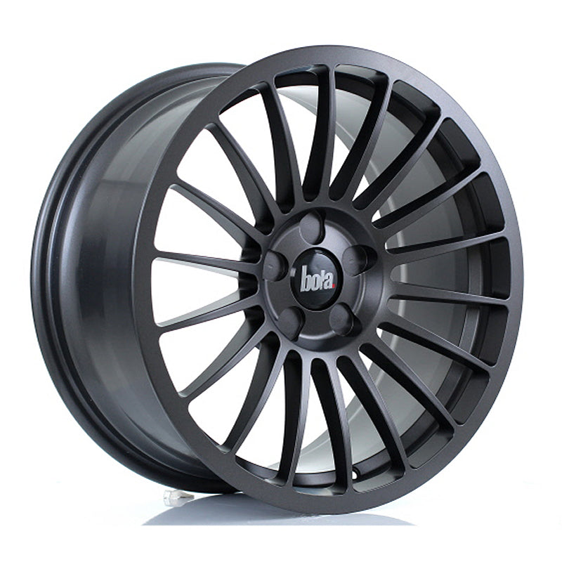 BOLA B14 Alloy Wheel 18x8.5 5x100 ET30 To 45 72.6mm CB Matt Gunmetal