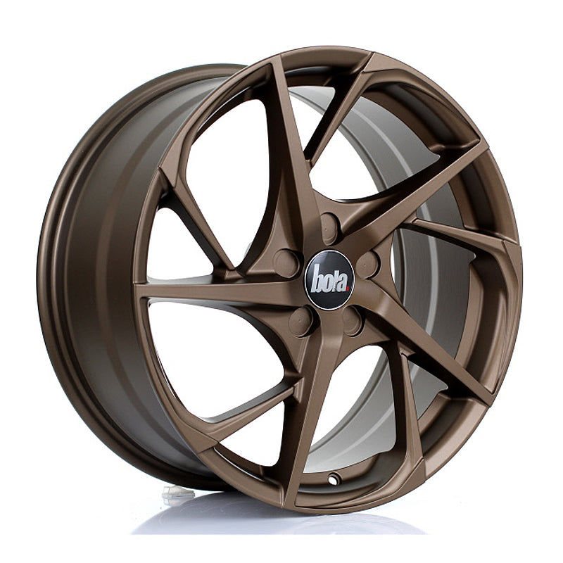 BOLA B18 Alloy Wheel 19x8.5 5x100 ET25 To 45 72.6mm CB Matt Bronze