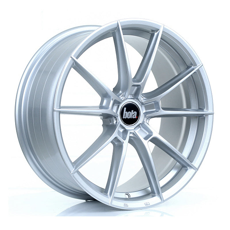 BOLA B19 Alloy Wheel 18x8 5x118 ET35 To 45 72.6mm CB Crystal Silver