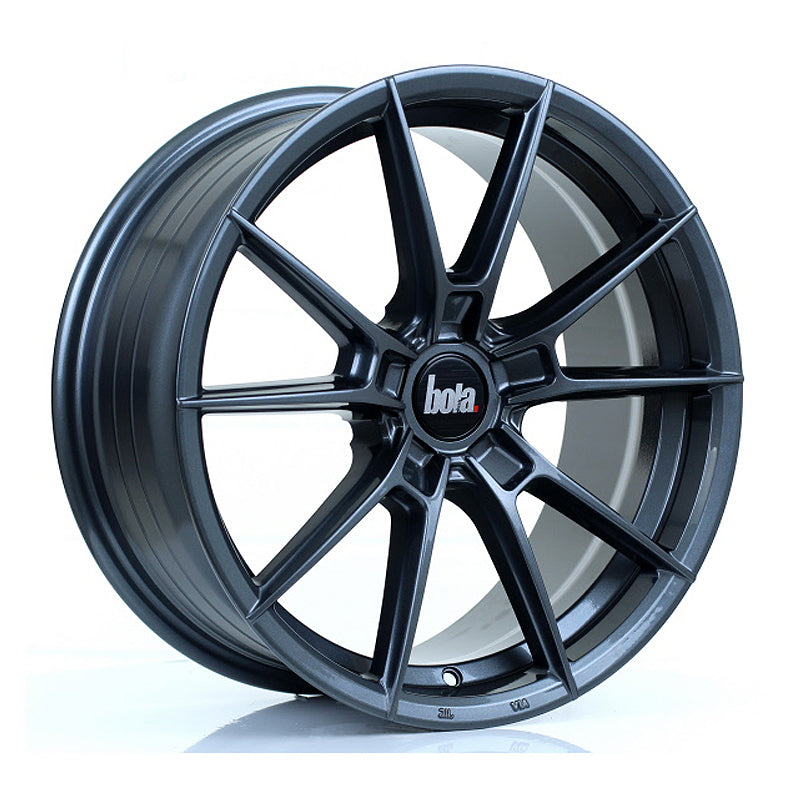 BOLA B19 Alloy Wheel 17x7.5 5x100 ET40 To 45 72.6mm CB Gloss Gunmetal