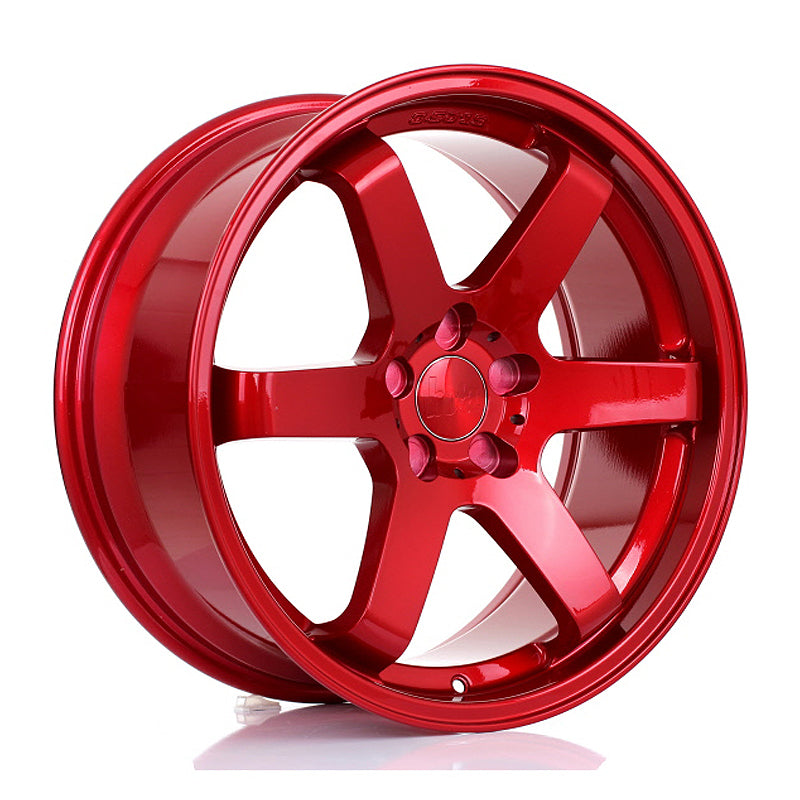 BOLA B1 Alloy Wheel 19x8.5 5x105 ET30 To 45 72.6mm CB Candy Red