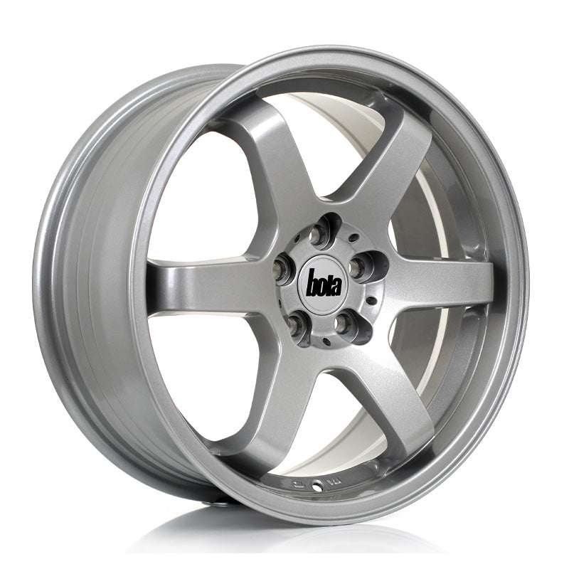 BOLA B1 Alloy Wheel 17x7.5 4x100 ET40 To 45 72.56mm CB Crystal Silver