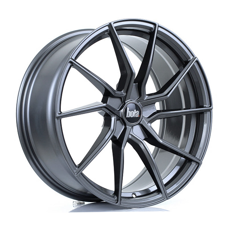BOLA B25 Alloy Wheel 19x8.5 5x115 ET25 To 45 72.6mm CB Gloss Gunmetal