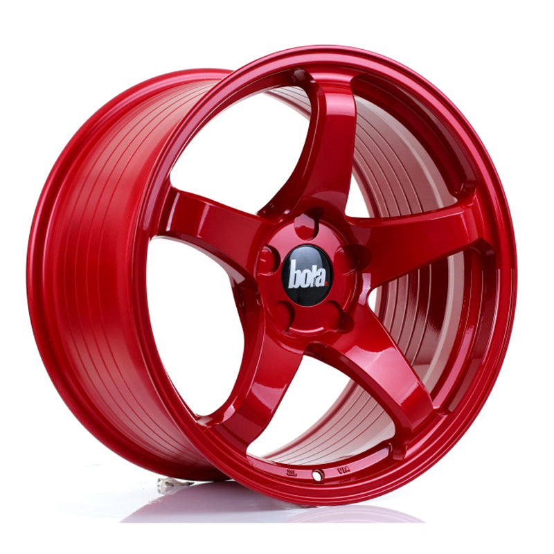 BOLA B2R Alloy Wheel 18x9.5 5x112 ET30 To 45 72.6mm CB Candy Red