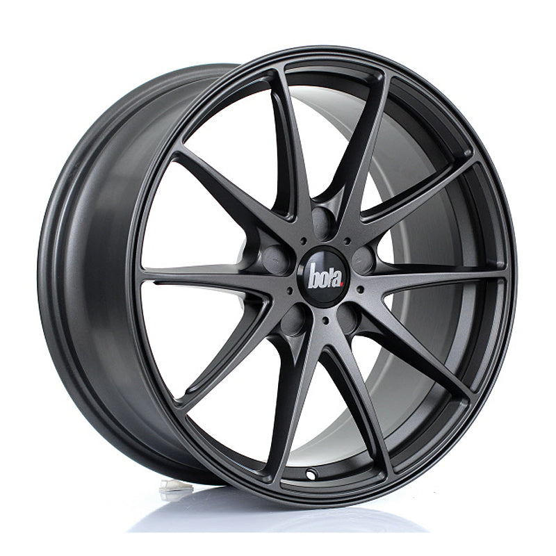 BOLA B9 Alloy Wheel 18x8 5x120 ET30 To 45 72.6mm CB Matt Gunmetal