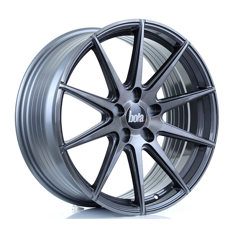 BOLA CSR Alloy Wheel 19x8.5 5x110 ET25 To 45 72.6mm CB Titanium Brushed