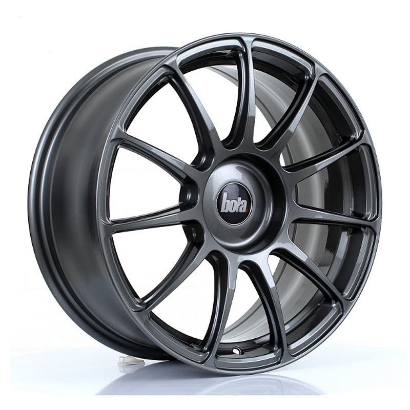 BOLA VST Alloy Wheel 17x7.5 4x108 ET40 To 45 72.6mm CB Gloss Gunmetal