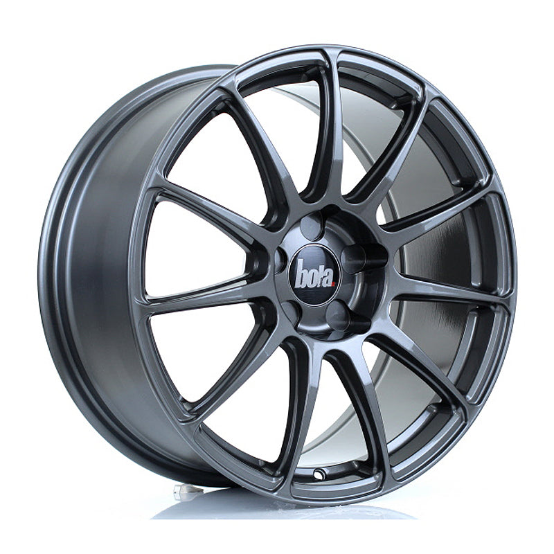 BOLA VST Alloy Wheel 18x8 5x112 ET40 To 45 72.6mm CB Gloss Gunmetal