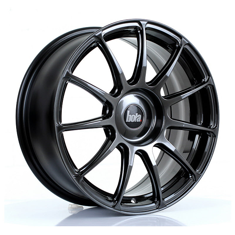 BOLA VST Alloy Wheel 17x7.5 5x112 ET40 To 45 72.6mm CB Hyper Black