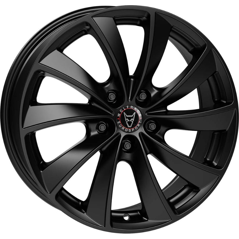Wolfrace Eurosport TUV Lugano Alloy Wheel 19x8.5 ET32 5x114 Racing Black 64.2mm CB