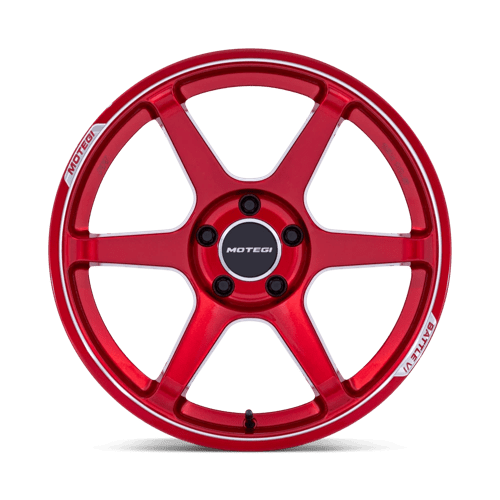 Motegi MR160 BATTLE VI Alloy Wheel 19x8.5 ET20 5x114 Cherry Red Metallic With Mch Lip 72.56mm CB