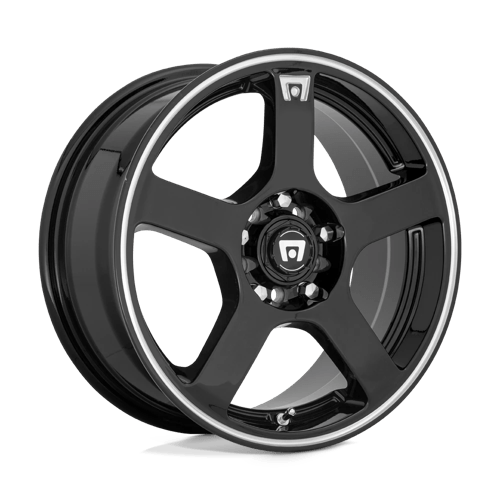 Motegi MR116 FS5 Alloy Wheel 18x8 ET45 5x108/5x114 Gloss Black With Machined Flange 72.56mm CB