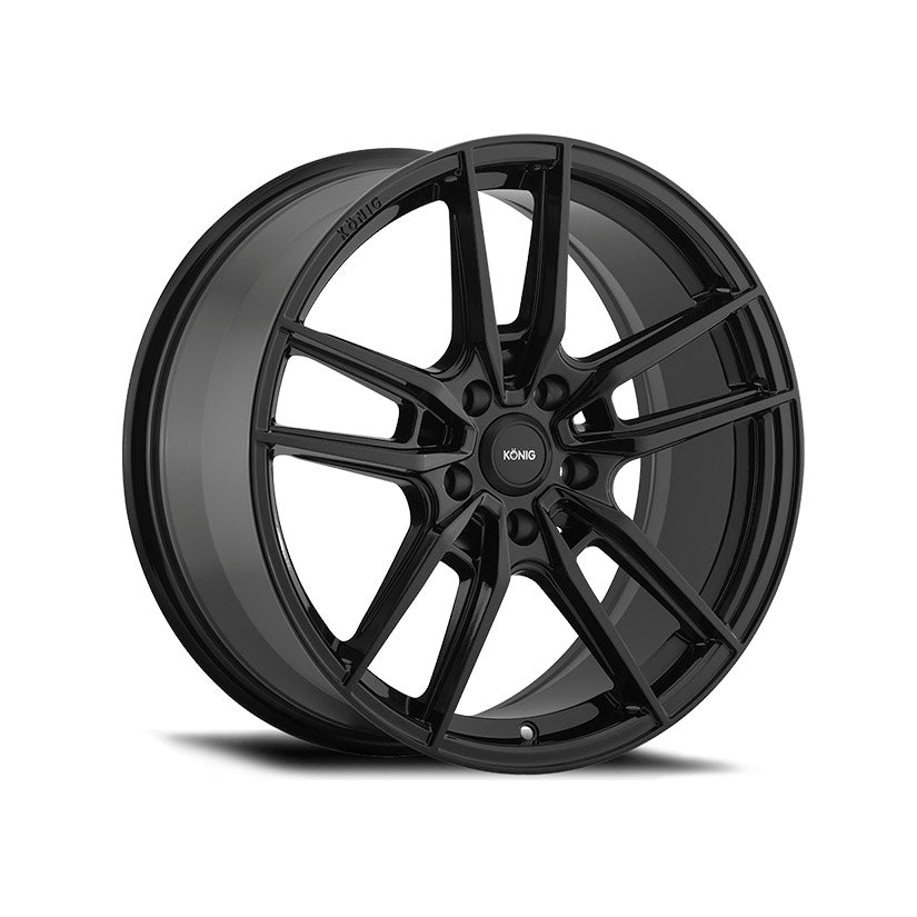 Konig Myth Alloy Wheel 17x8 ET43 5x114.3 Gloss Black 73.1mm CB