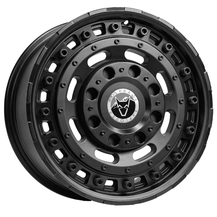 Wolfrace Explorer Slotmag Alloy Wheel 17x8 ET35 5x112 Matt Black 110mm CB