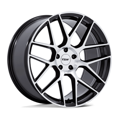 TSW TW002 LASARTHE Alloy Wheel 18x10.5 ET25 5x114 Gloss Black Machined 72.56mm CB