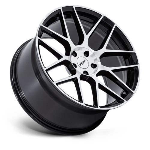 TSW TW002 LASARTHE Alloy Wheel 22x9 ET27 5x112 Gloss Black Machined 66.56mm CB
