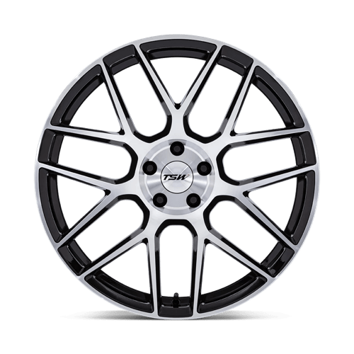 TSW TW002 LASARTHE Alloy Wheel 22x9 ET27 5x112 Gloss Black Machined 66.56mm CB