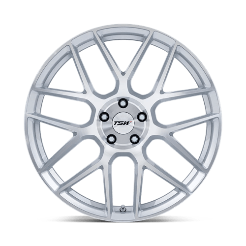 TSW TW002 LASARTHE Alloy Wheel 17x8 ET35 5x112 Gloss Silver Machined 66.56mm CB