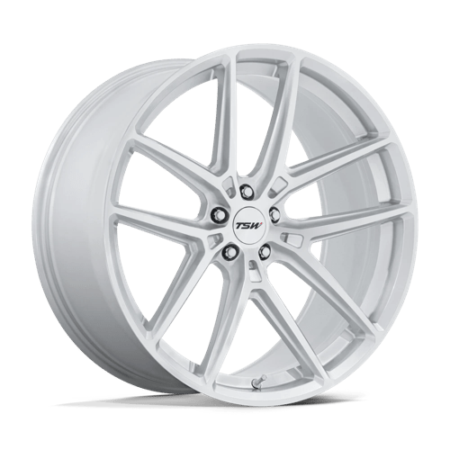 TSW TW006 IMOLA Alloy Wheel 20x9 ET27 5x112 Gloss Silver With Machined Face 66.56mm CB
