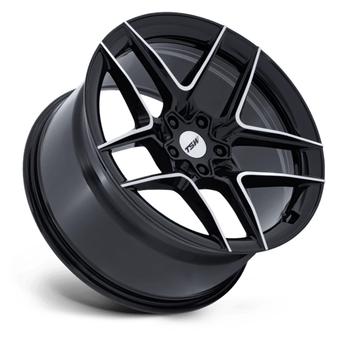 TSW TW008 SLIPSTREAM Alloy Wheel 20x10.5 ET38 5x114 Gloss Black With Machined Face 72.56mm CB