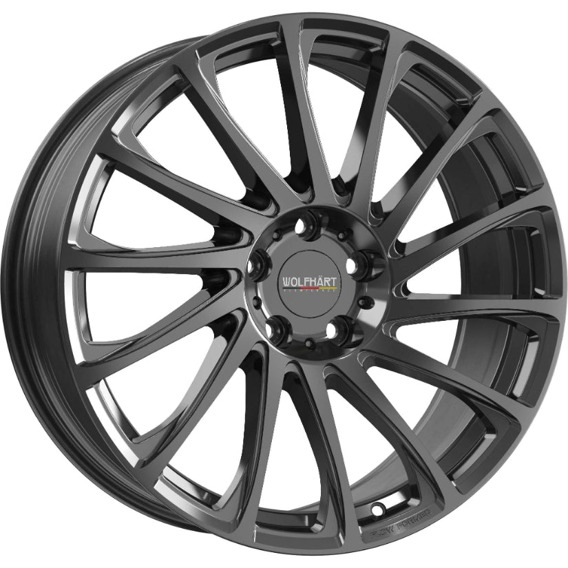 Wolfhart Flowformed Aero 2 Alloy Wheel 19x8.5 ET38 5x112 Gloss Black 72.6mm CB