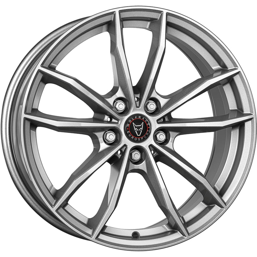 Wolfrace Eurosport TUV X12 Alloy Wheel 19x8 ET54 5x112 Metal Grey 66.5mm CB