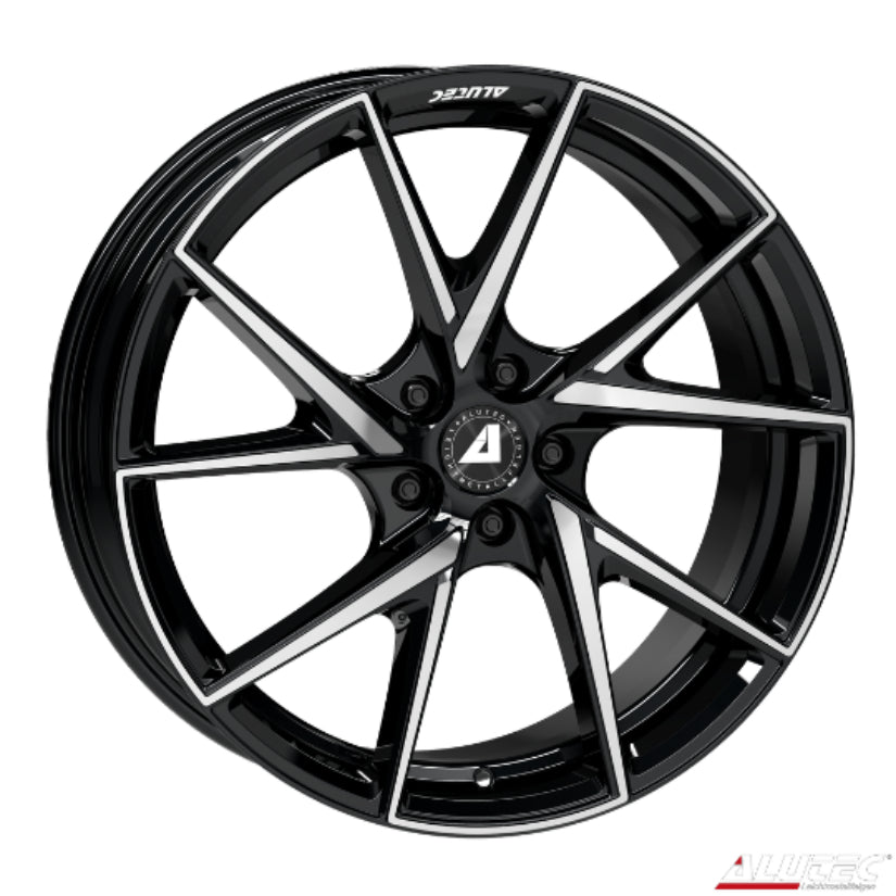 ALUTEC ADX.01 Alloy Wheel 17x7 ET40 5x114 Diamond Black Polished 70.1mm CB