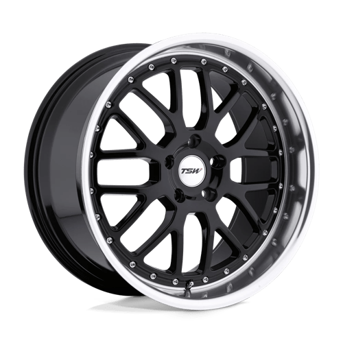 TSW VALENCIA Alloy Wheel 19x9.5 ET40 5x114 Gloss Black With Mirror Cut Lip 76.1mm CB