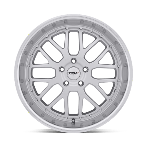 TSW VALENCIA Alloy Wheel 17x8 ET40 5x114 Silver With Mirror Cut Lip 76.1mm CB