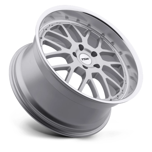 TSW VALENCIA Alloy Wheel 17x8 ET40 5x114 Silver With Mirror Cut Lip 76.1mm CB