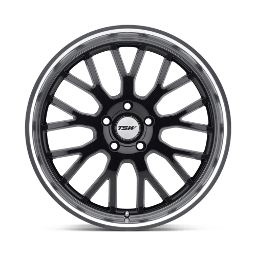 TSW TREMBLANT Alloy Wheel 18x9.5 ET20 5x120 Gloss Black With Mirror Cut Lip 76.1mm CB