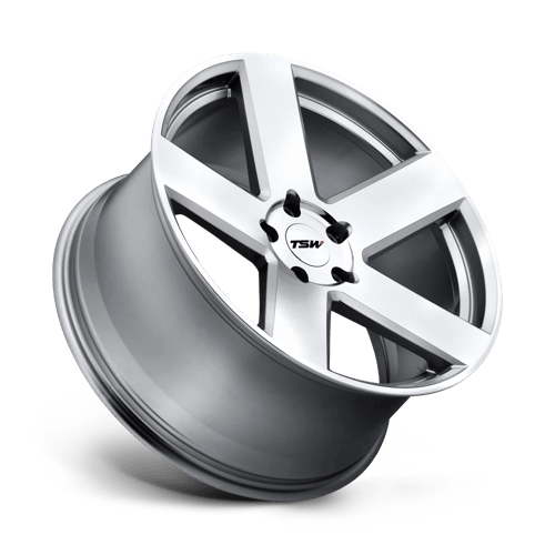 TSW BRISTOL Alloy Wheel 19x8.5 ET20 5x114 Silver With Mirror Cut Face 76.1mm CB