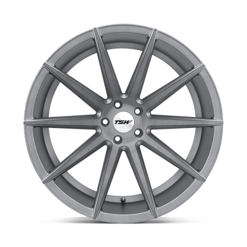 TSW CLYPSE Alloy Wheel 22x9 ET37 5x120 Titanium With Matt Brushed Face 76.1mm CB
