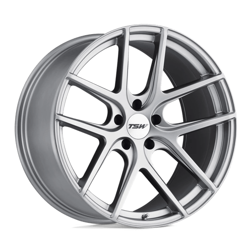 TSW GENEVA Alloy Wheel 18x10.5 ET27 5x120 Matt Titanium Silver 76.1mm CB