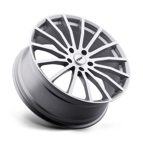 TSW MALLORY Alloy Wheel 19x8 ET35 5x100 Silver With Mirror Cut Face 72.1mm CB