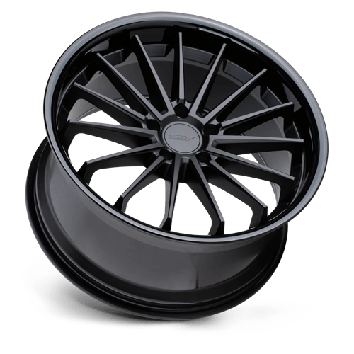 TSW MARINA Alloy Wheel 20x10 ET25 5x120 Matt Black With Gloss Black Lip 76.1mm CB
