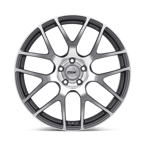 TSW NURBURGRING Alloy Wheel 20x8.5 ET40 5x108 Gunmetal With Mirror Cut Face 72.1mm CB