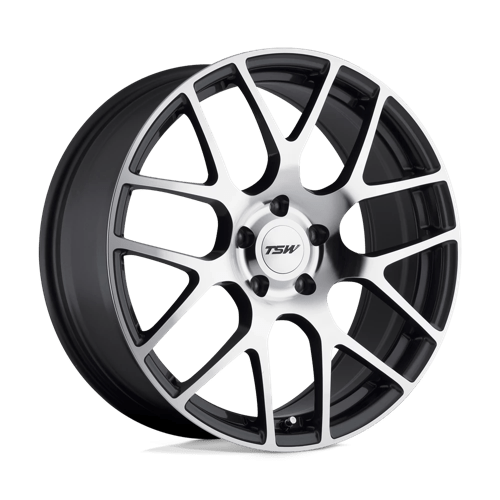 TSW NURBURGRING Alloy Wheel 19x9.5 ET41 5x112 Gunmetal With Mirror Cut Face 72.1mm CB