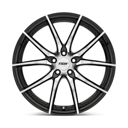TSW SPRINT Alloy Wheel 19x9.5 ET20 5x120 Gloss Black With Mirror Cut Face 76.1mm CB