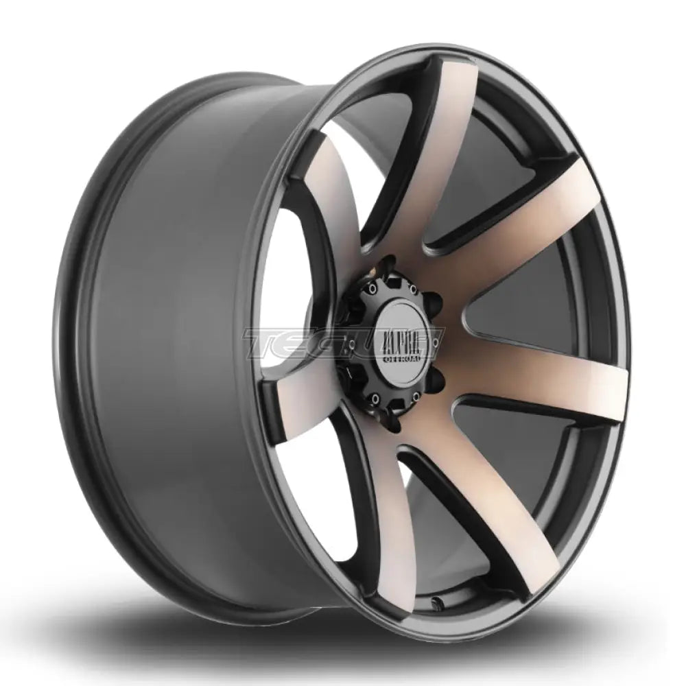Alpha Offroad Gauntlet Alloy Wheel 20x9 ET10 6x139 Satin Black Bronze Spokes 106.1mm CB