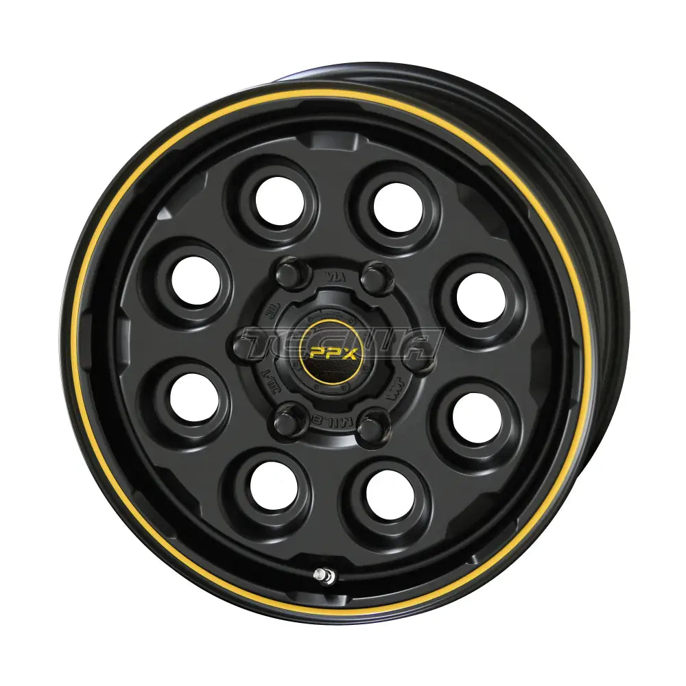 AME PPX MIL-8 Alloy Wheel 17x7.0 ET38 5x114 Black/Yellow